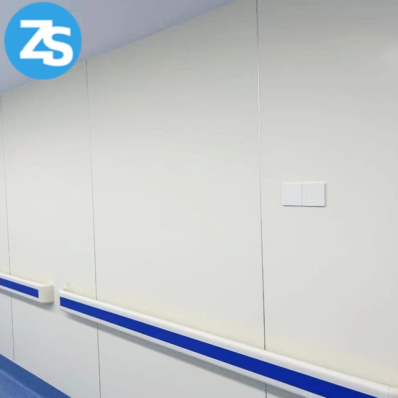 vinyl coated medical wall rail for impact resistance and durability