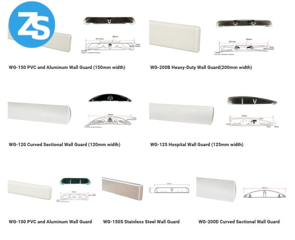 hospital wall guard system for long term use